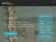 Tablet Screenshot of camelotchiropractic.com